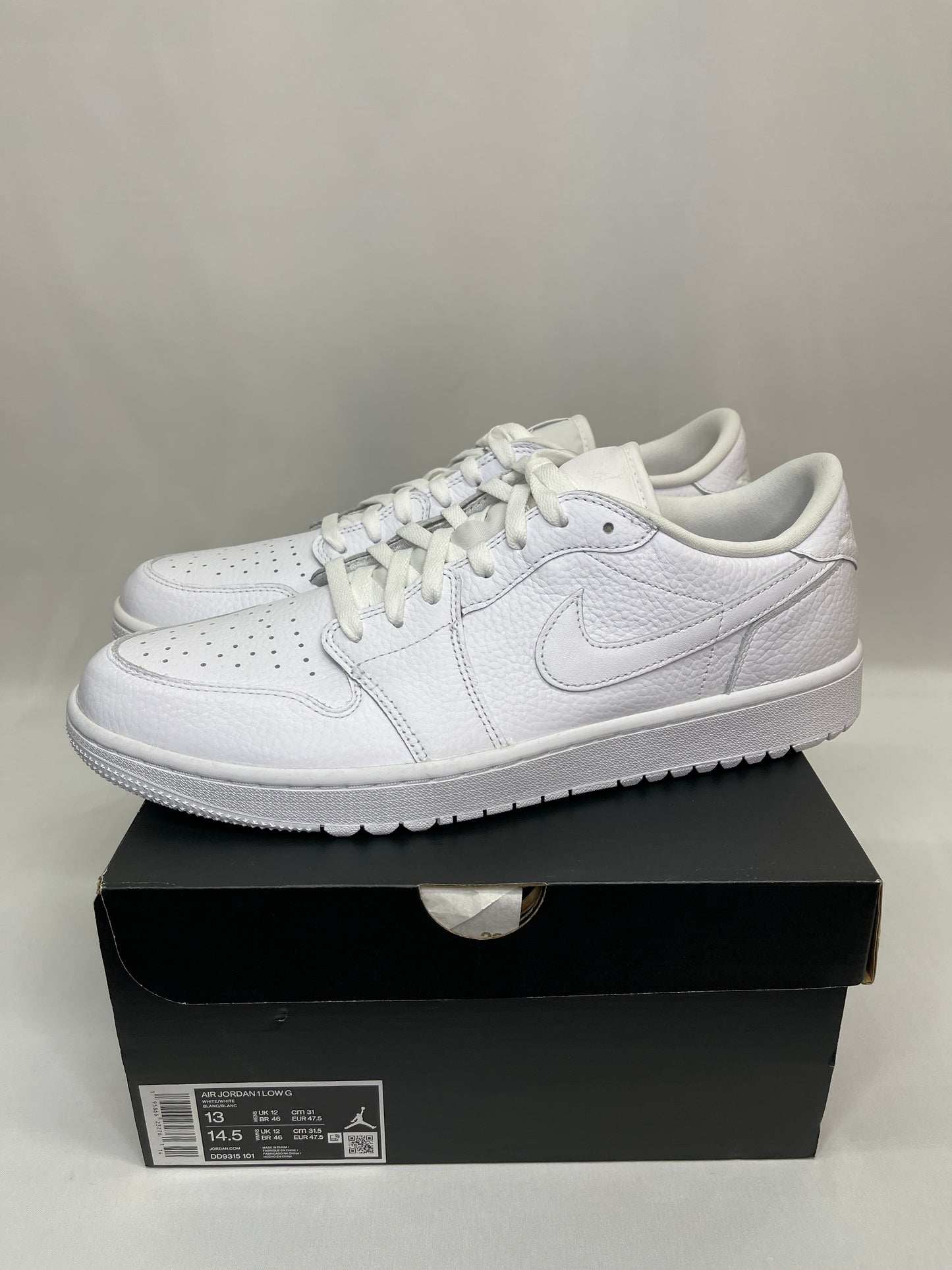 New Jordan 1 Low Golf Triple White