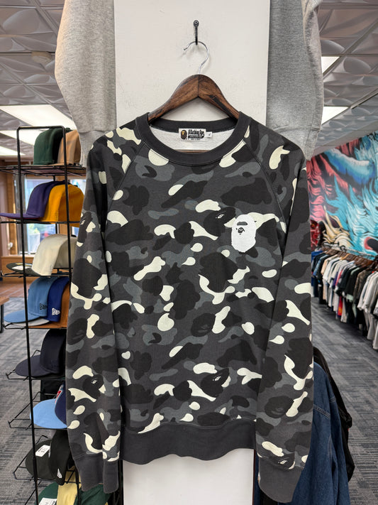 Bape Glow in the Dark Camo Crewneck
