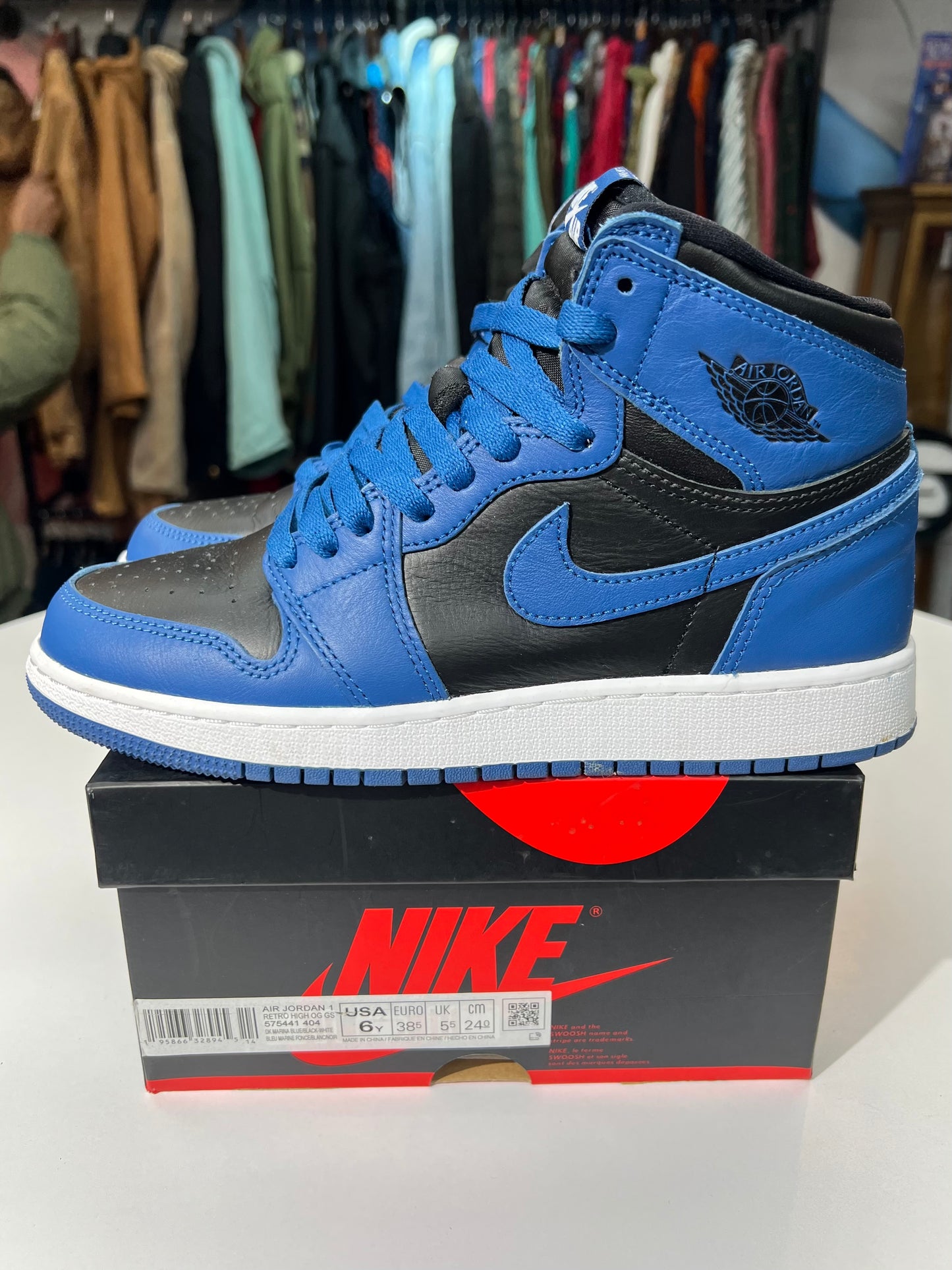 Preowned Jordan 1 Dark Marina Blue