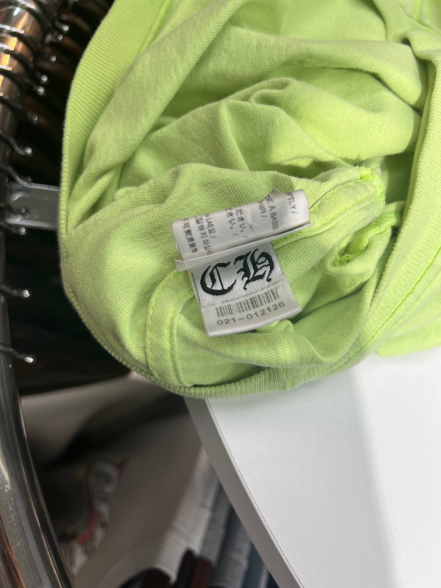Chrome Heart Neon Flame Long Sleeve Tee