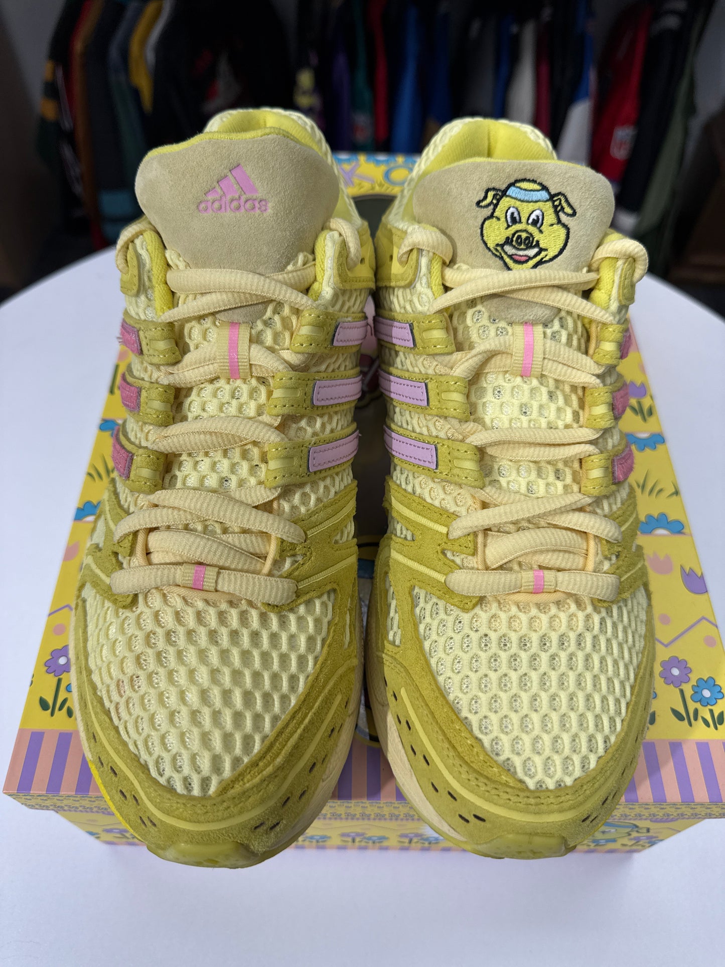 Preowned Adidas Adistar Control 5 Unheardof Pork Chop Piggy Runner 2.0 Cheeseburger