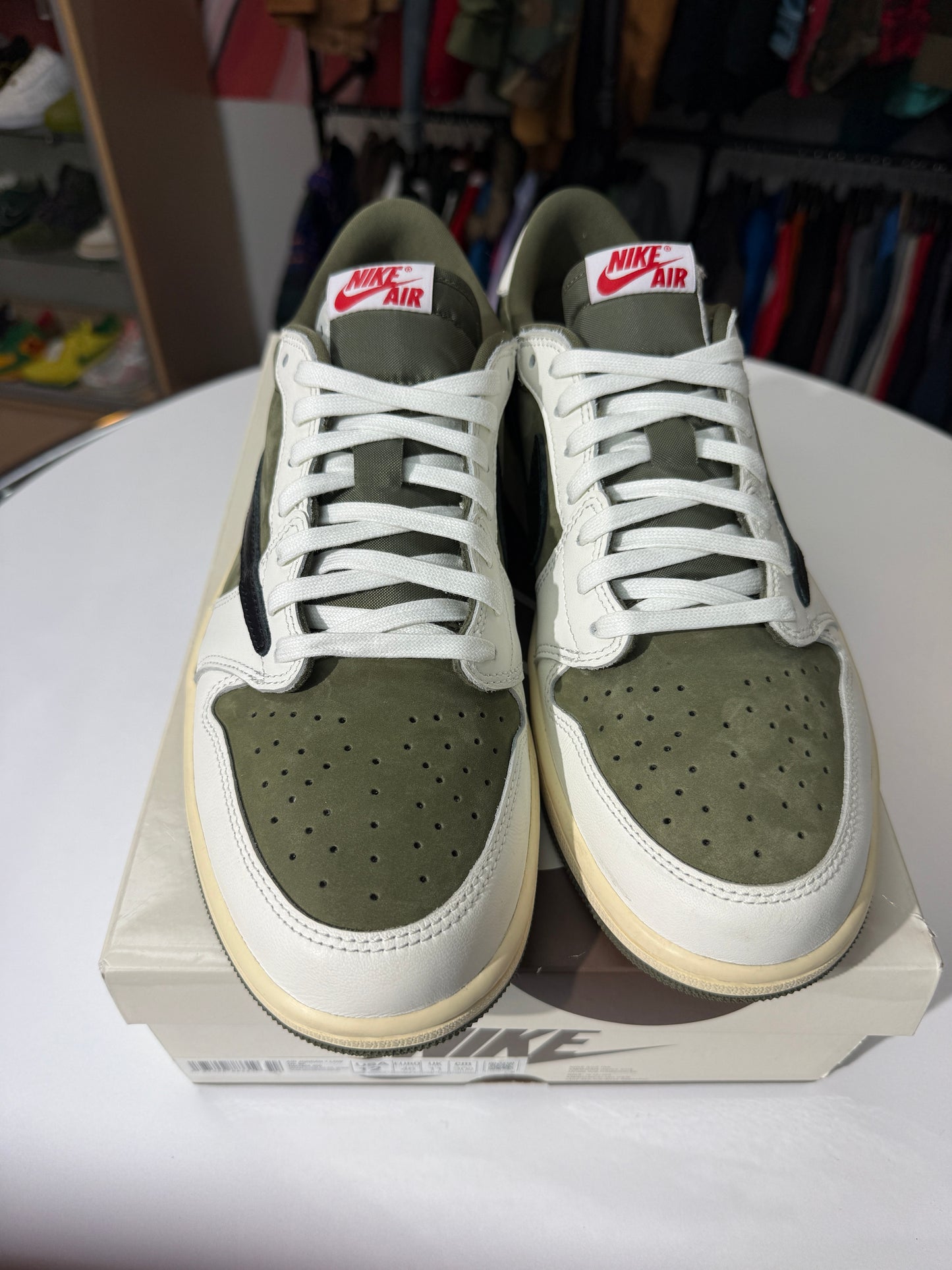 VNDS Travis Scott x Nike Jordan 1 Low Retro OG SP Medium Olive