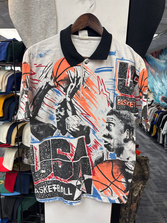 Vintage Bootleg Magic Johnson Polo