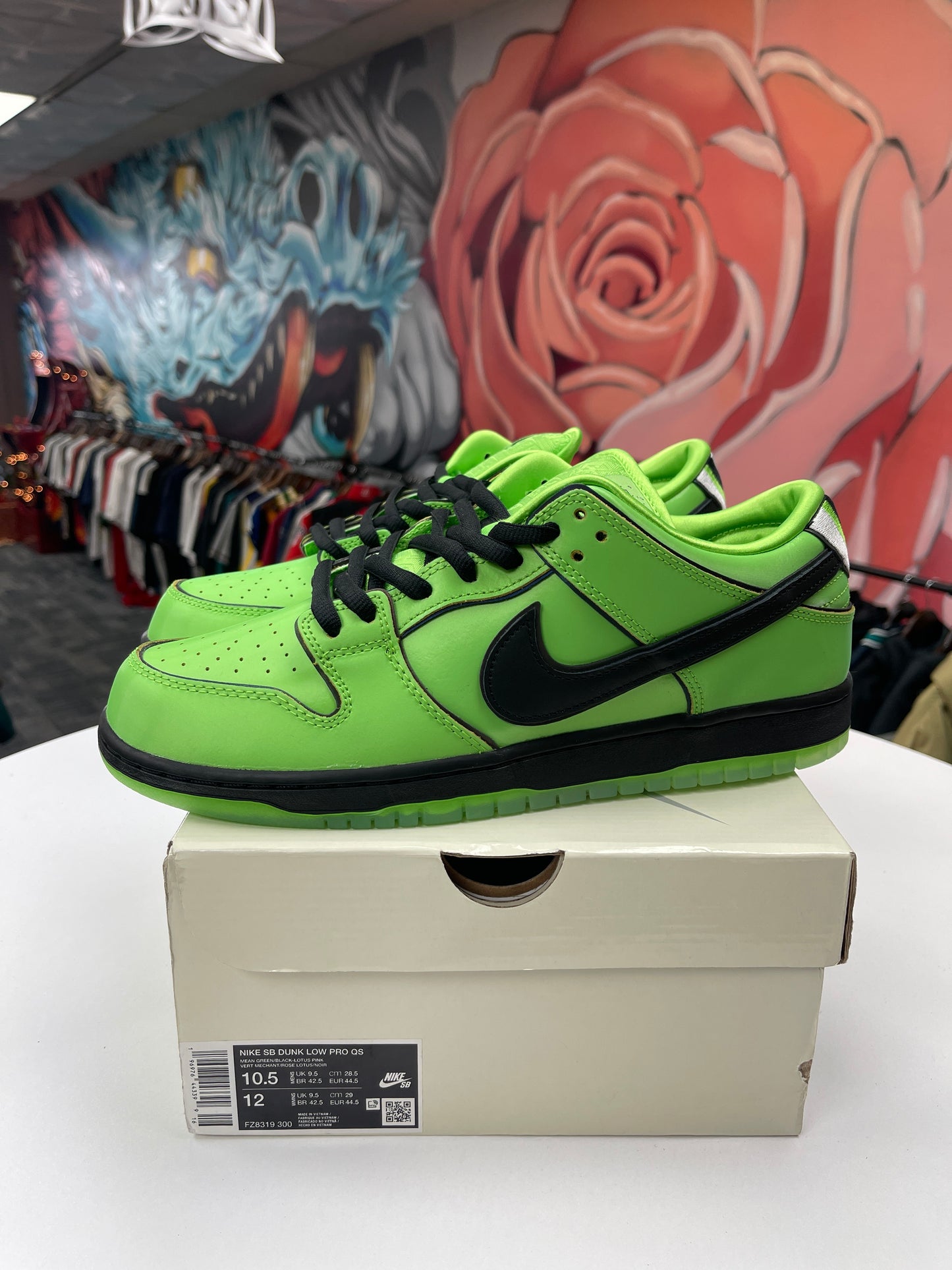 New Powerpuff Girls SB Dunk Low Buttercup