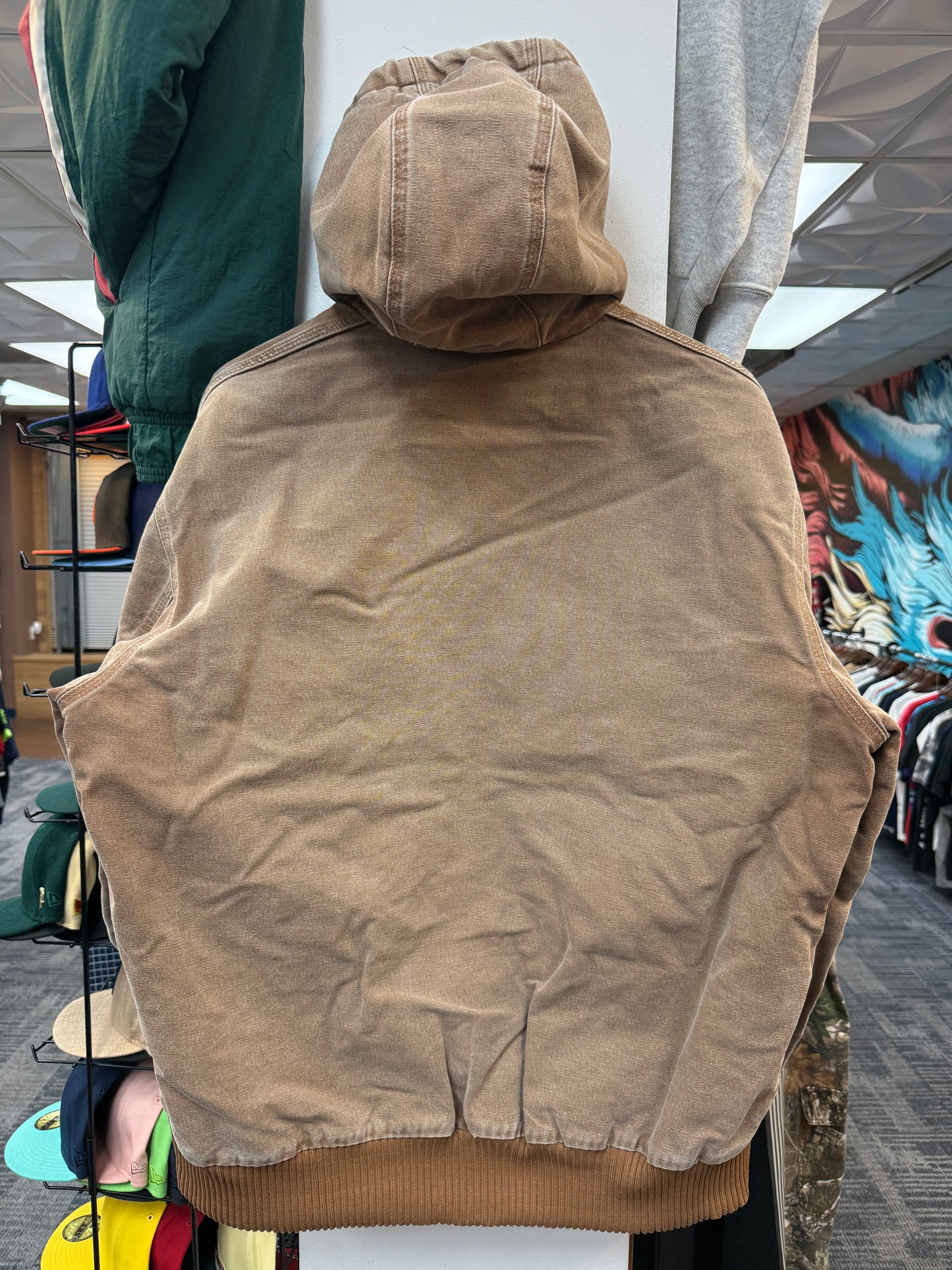Vintage Carhartt Khaki Hooded Jacket