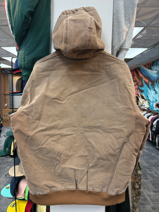 Vintage Carhartt Khaki Hooded Jacket