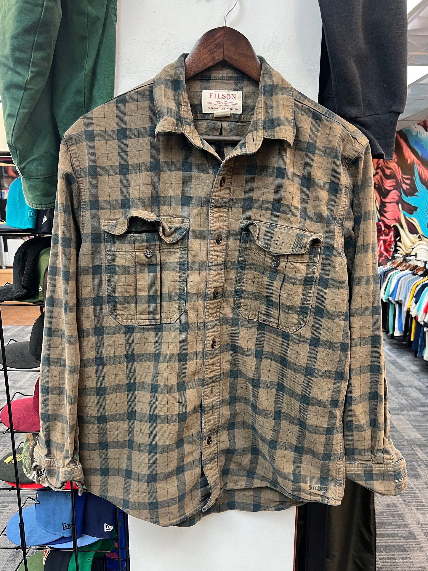 Filson Brown/Black Flannel