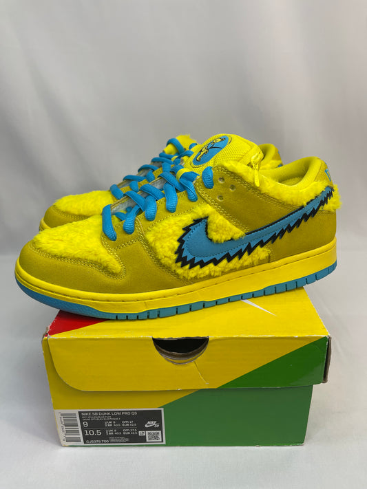 Preowned Grateful Dead SB Dunk Low Opti Yellow