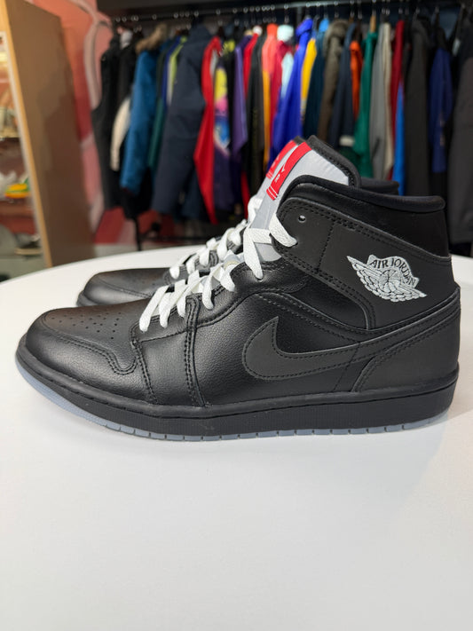 Preowned Black Metallic Reimagined Jordan 1 Mid
