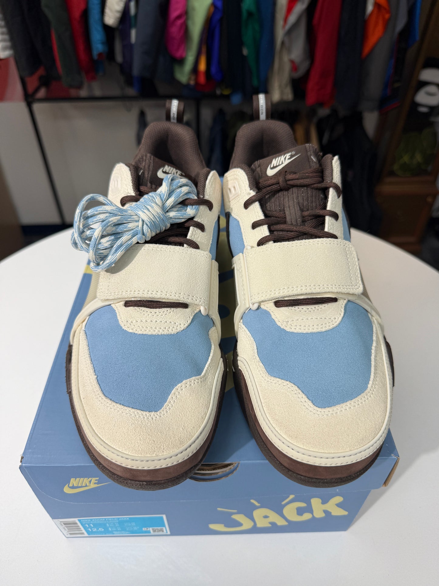 New Leche Blue Travis Scott Zoom Field Jaxx