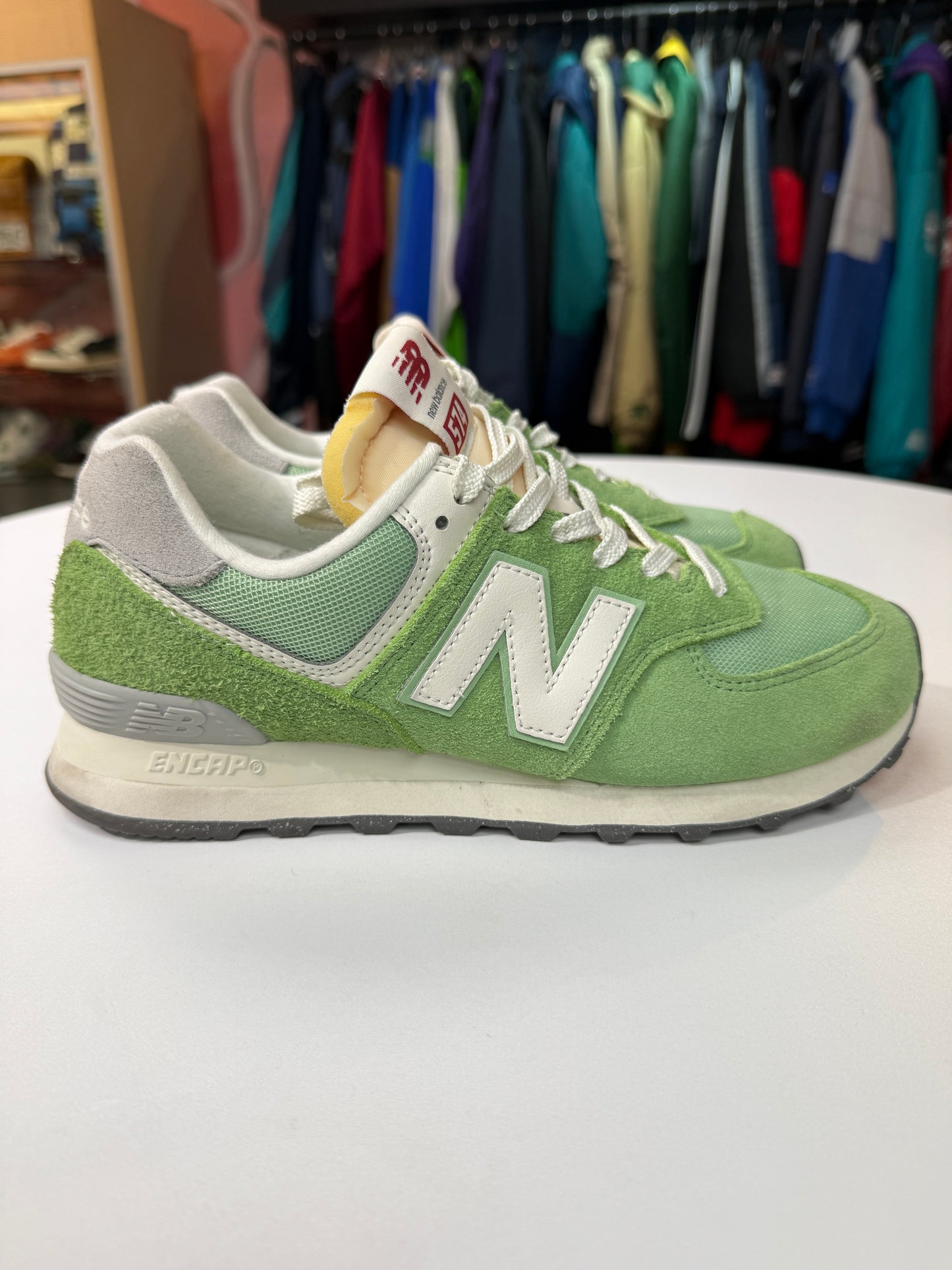 Preowned Chive New Balance 574