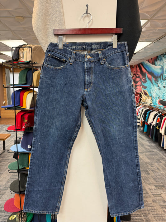 Carhartt Relaxed Fit Dark Blue Jeans