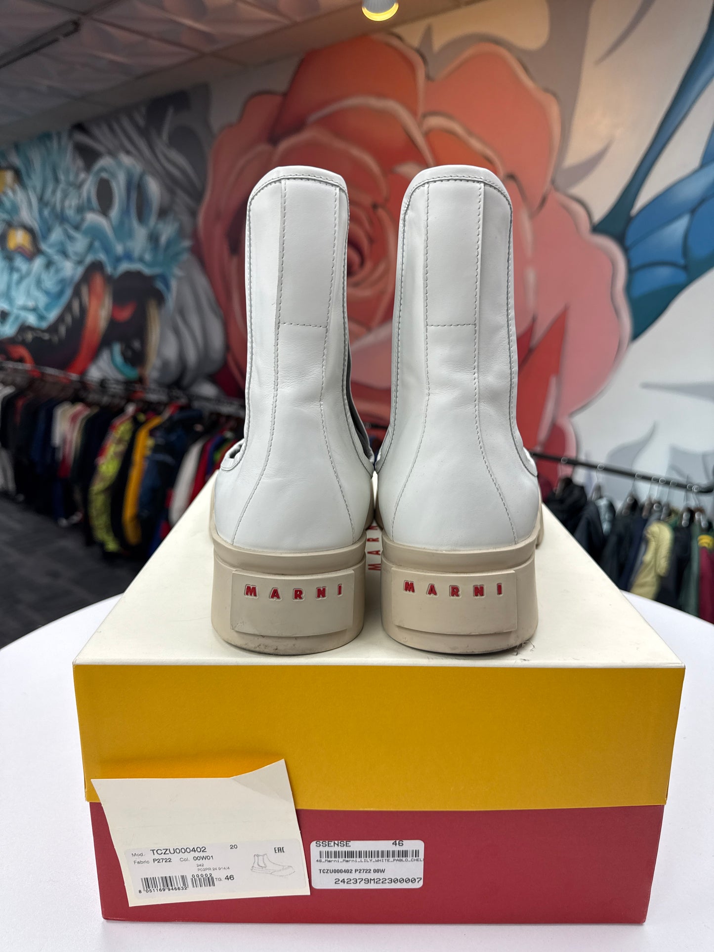 Marni Leather Pablo Chelsea Boot