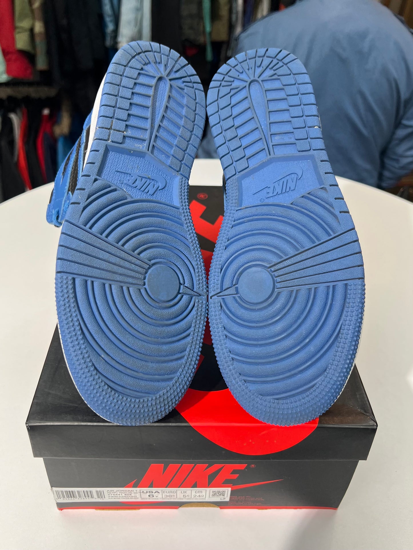 Preowned Jordan 1 Dark Marina Blue