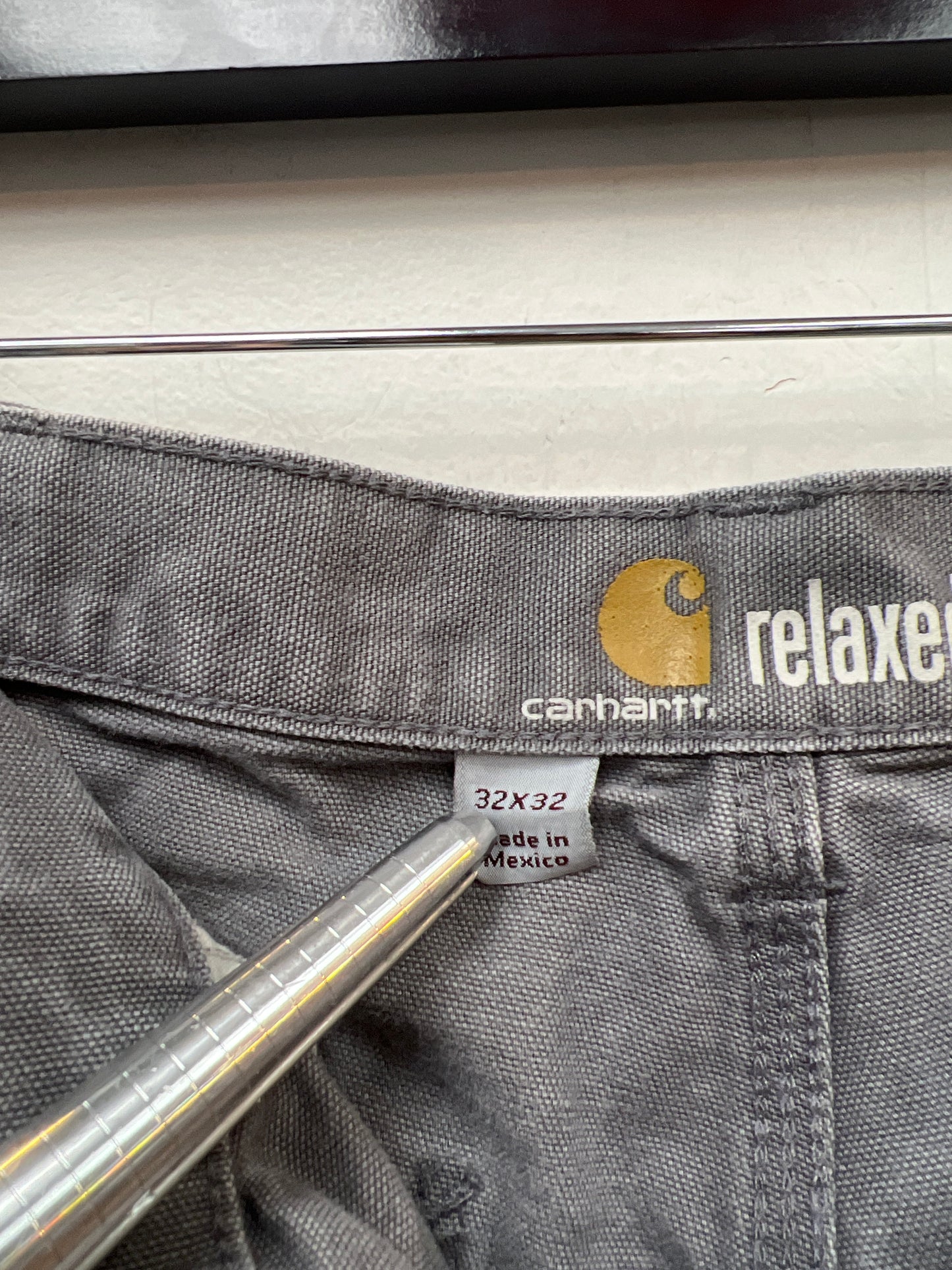 Custom Carhartt Flared Grey Cut Carpenter Shorts