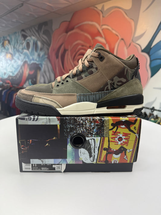Preowned Patchwork Camo Jordan 3