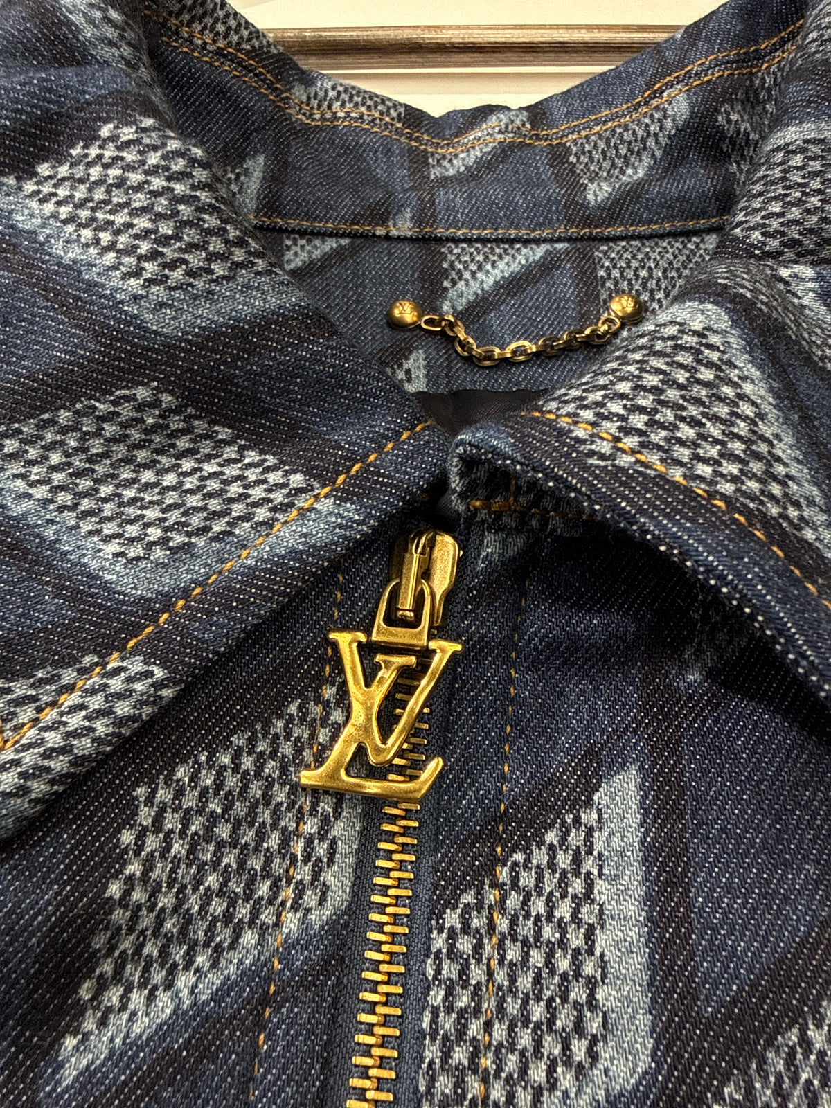 Louis Vuitton Diamond Damier Workwear Denim Jacket
