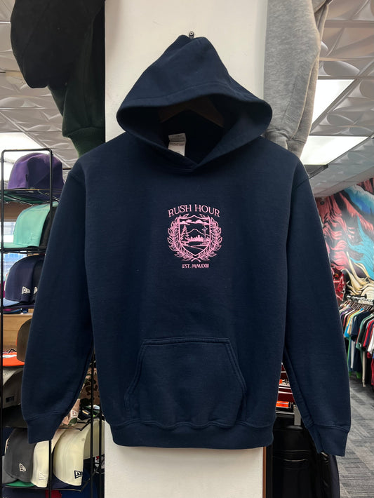Rush Crest Hoodie Blue/Pink