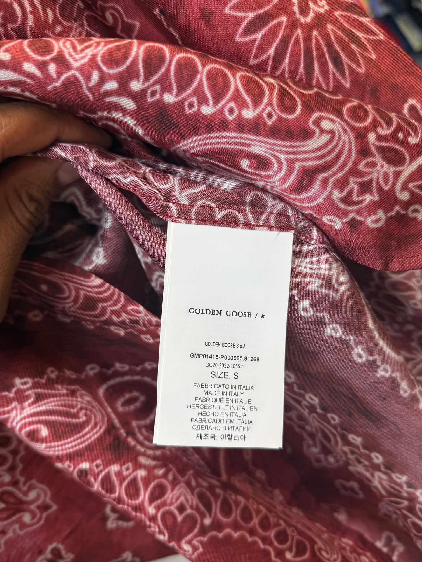 Golden Goose Badana Print Button Up