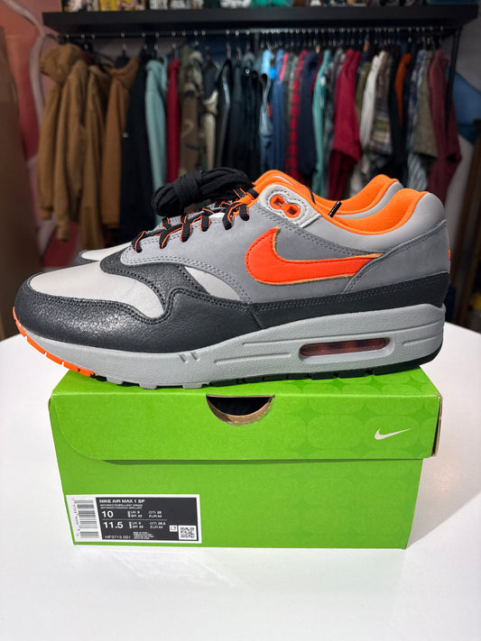 New Nike x HUF Air Max 1 Brilliant Orange