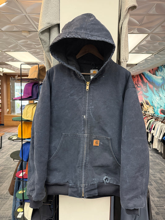 Vintage Navy Carhartt Hooded Jacket