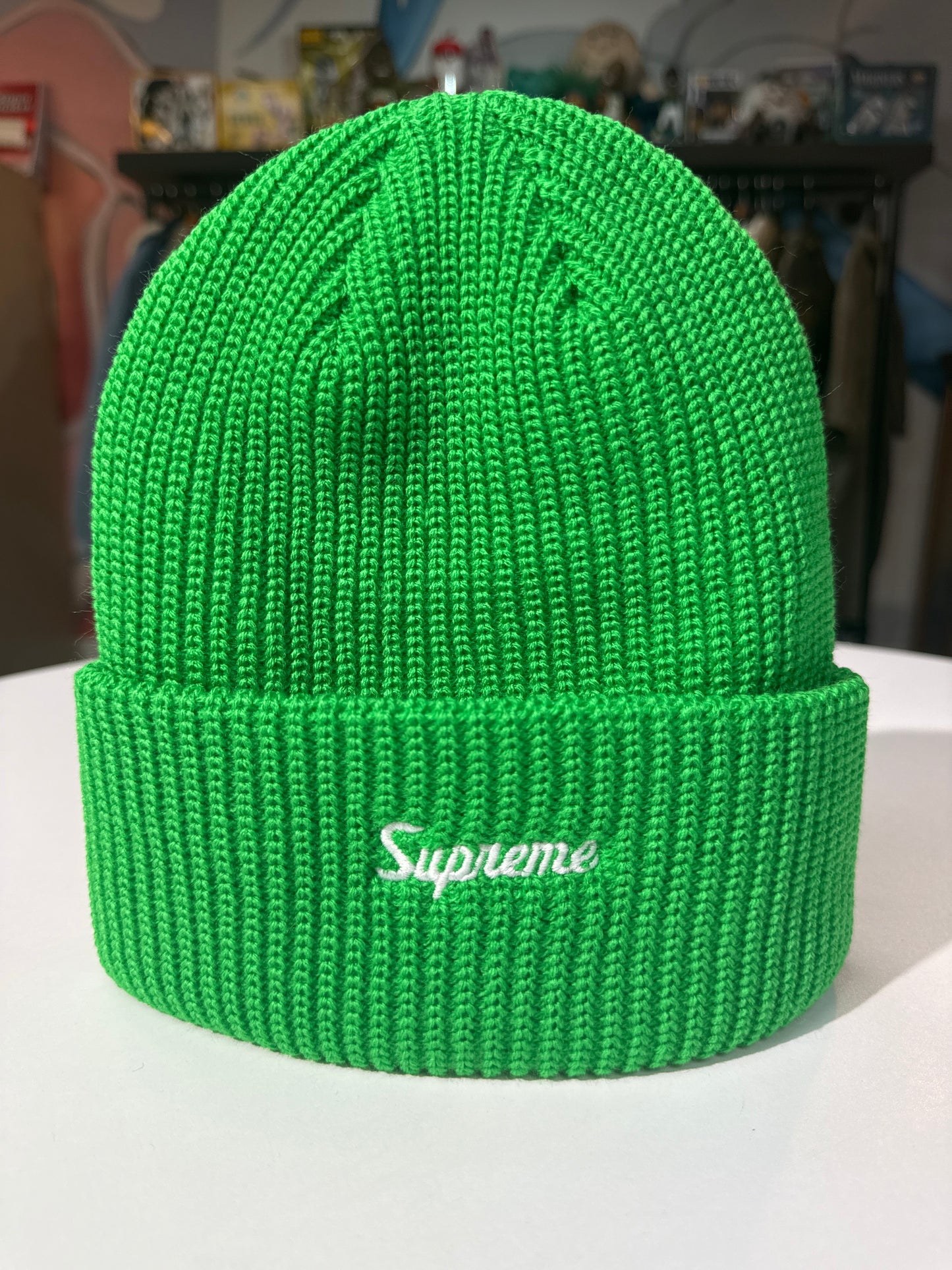 New Supreme Loose Gauge Beanie Green