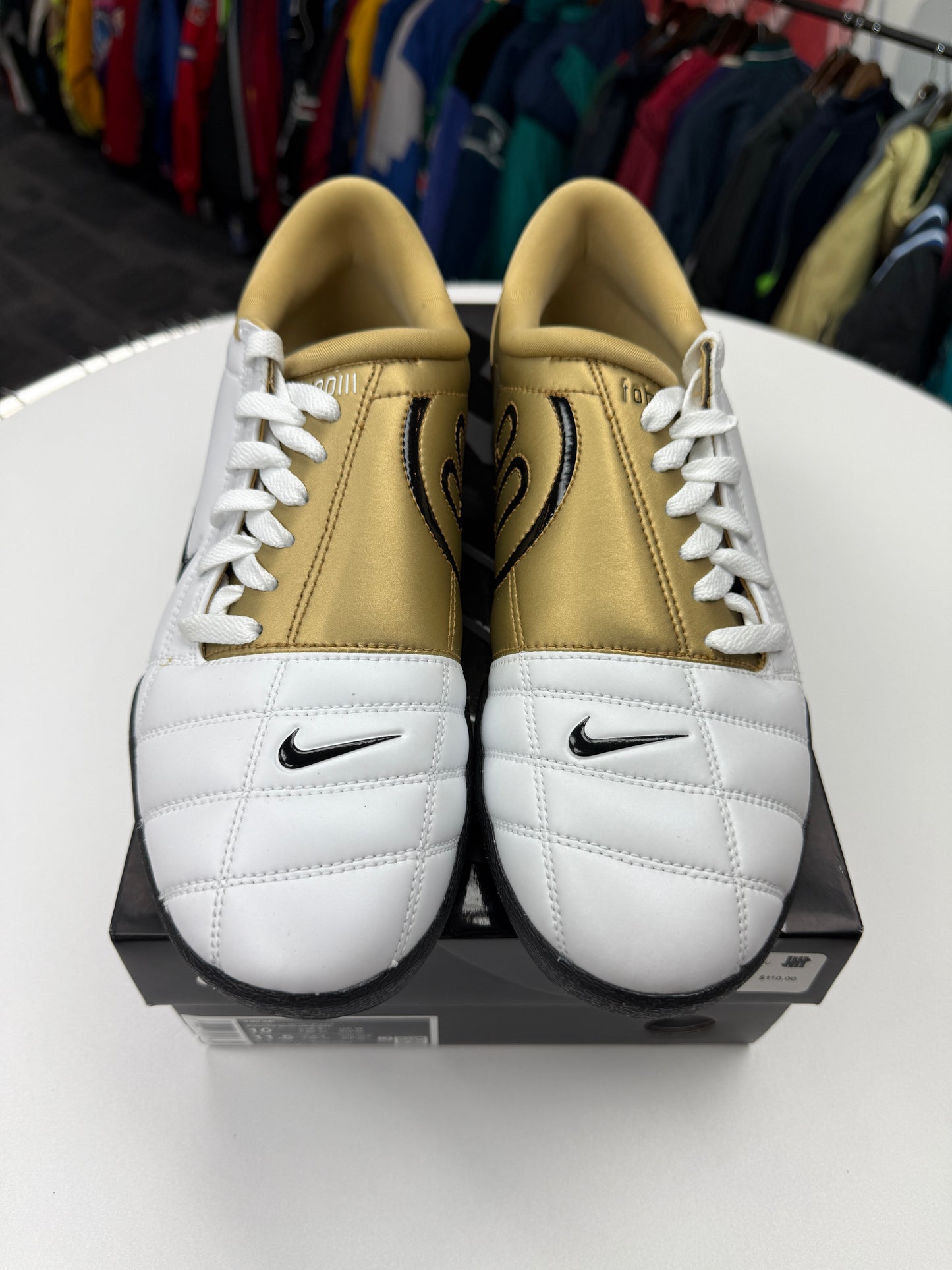 New Nike Total 90 3 SP White Metallic Gold