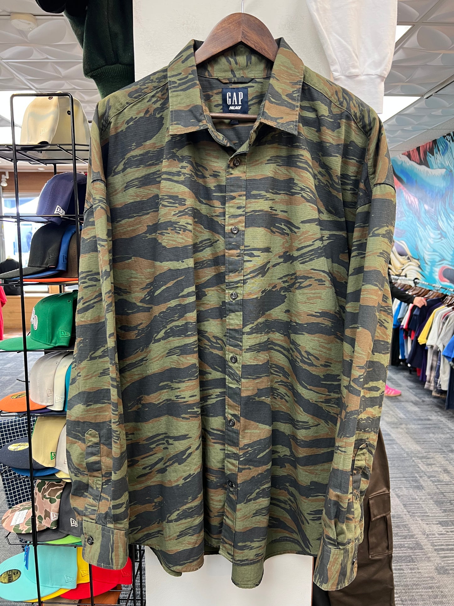 Palace x Gap Oxford Camo Button-Up