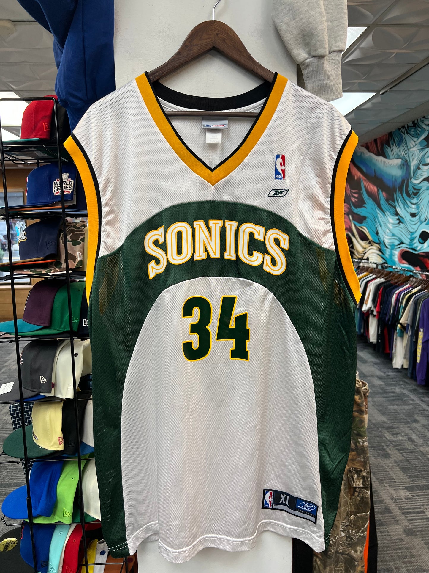 Vintage Reebok SuperSonics Ray Allen Jersey