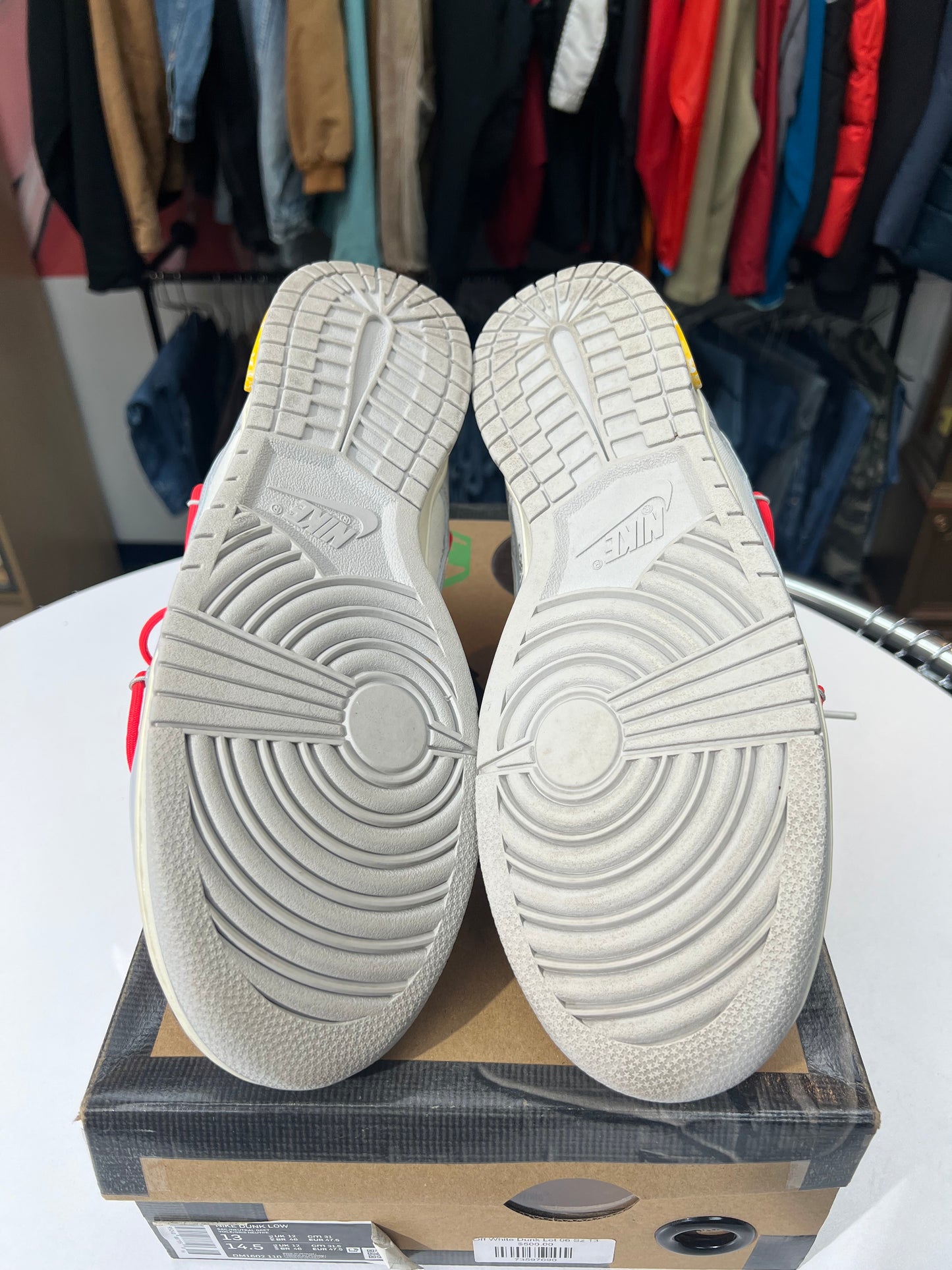 Preowned Lot 6 Off-White Dunk Low