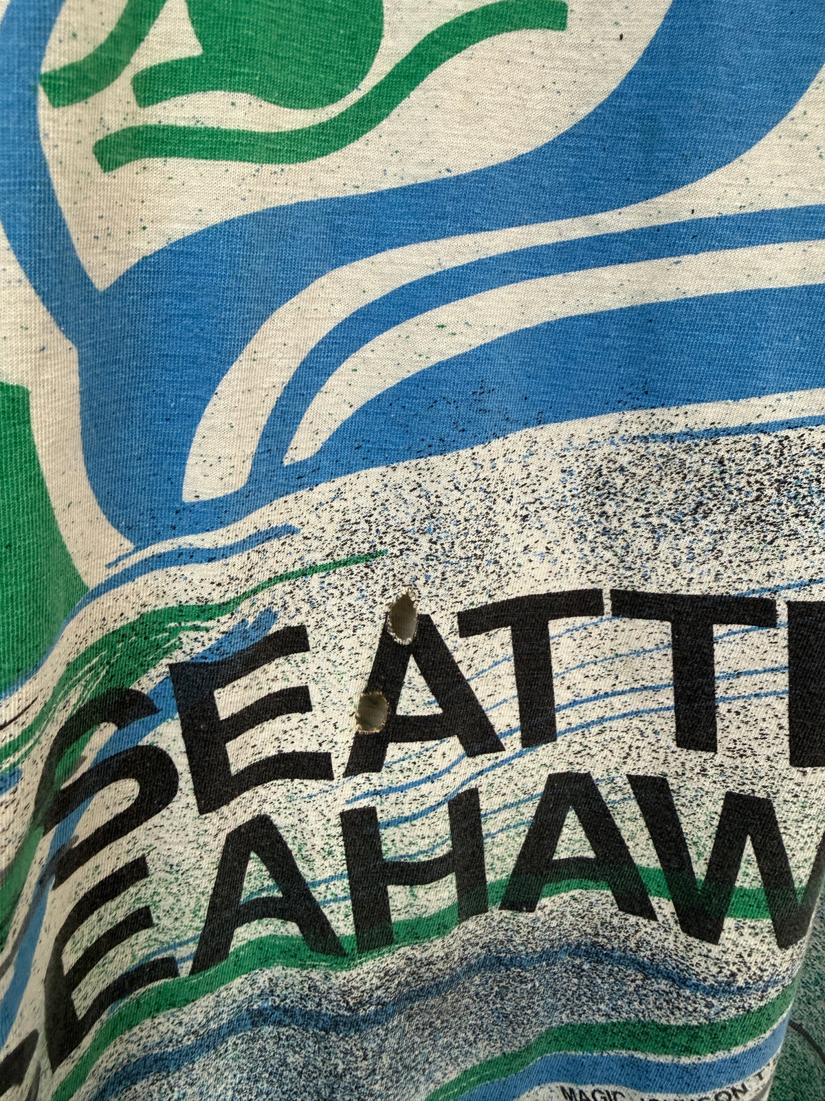 Vintage Seahawks AOP Magic Johnson T’s Shirt