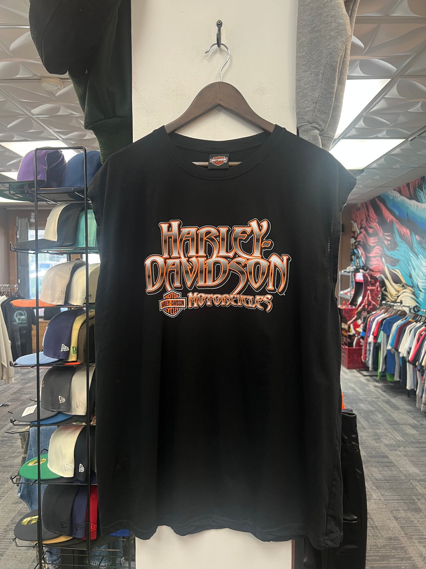 Harley Davidson Santa Fe Cut Off Shirt