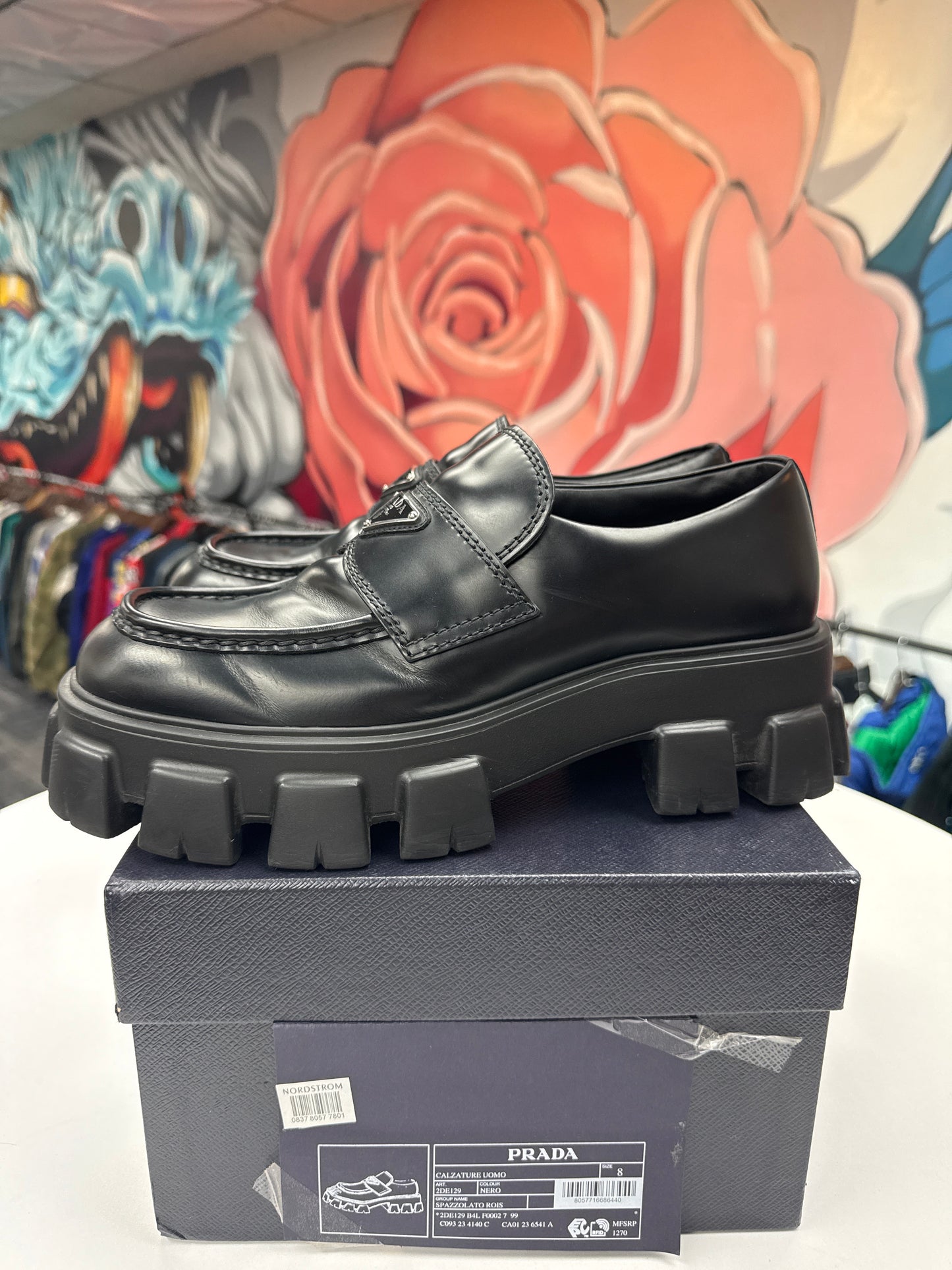 Preowned Prada Monolith Loafers