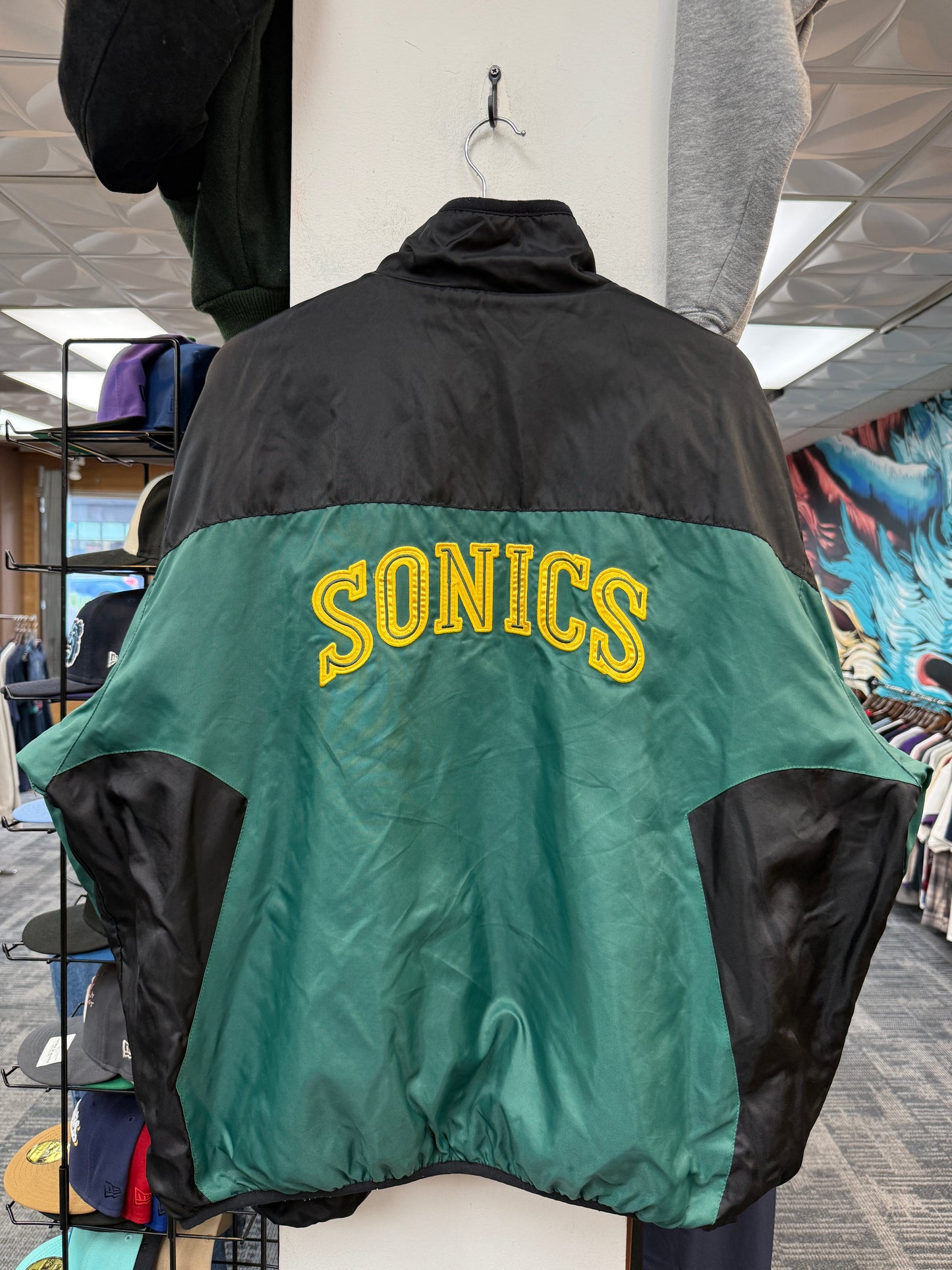 Vintage G-III Carl Banks Sonics Reversible Fleece Jacket