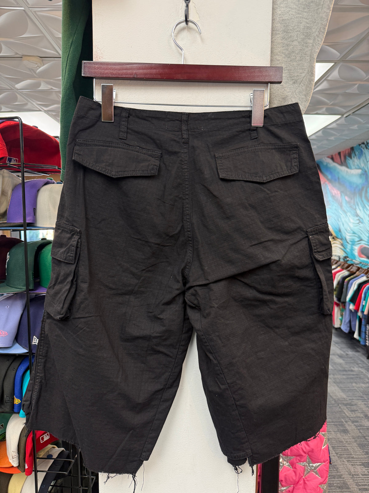 New Burning Bush Star Denim Black Cargos