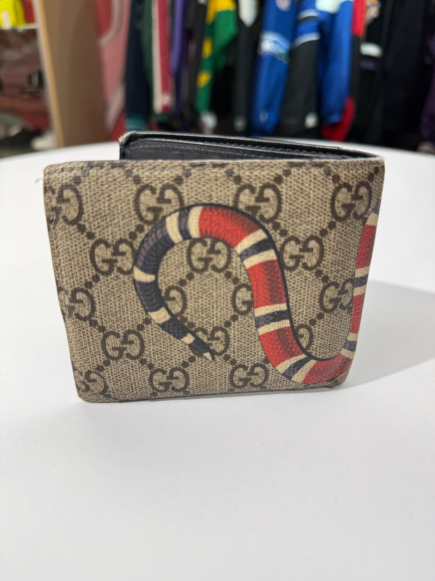 Gucci GG Supreme Kingsnake Bifold Wallet