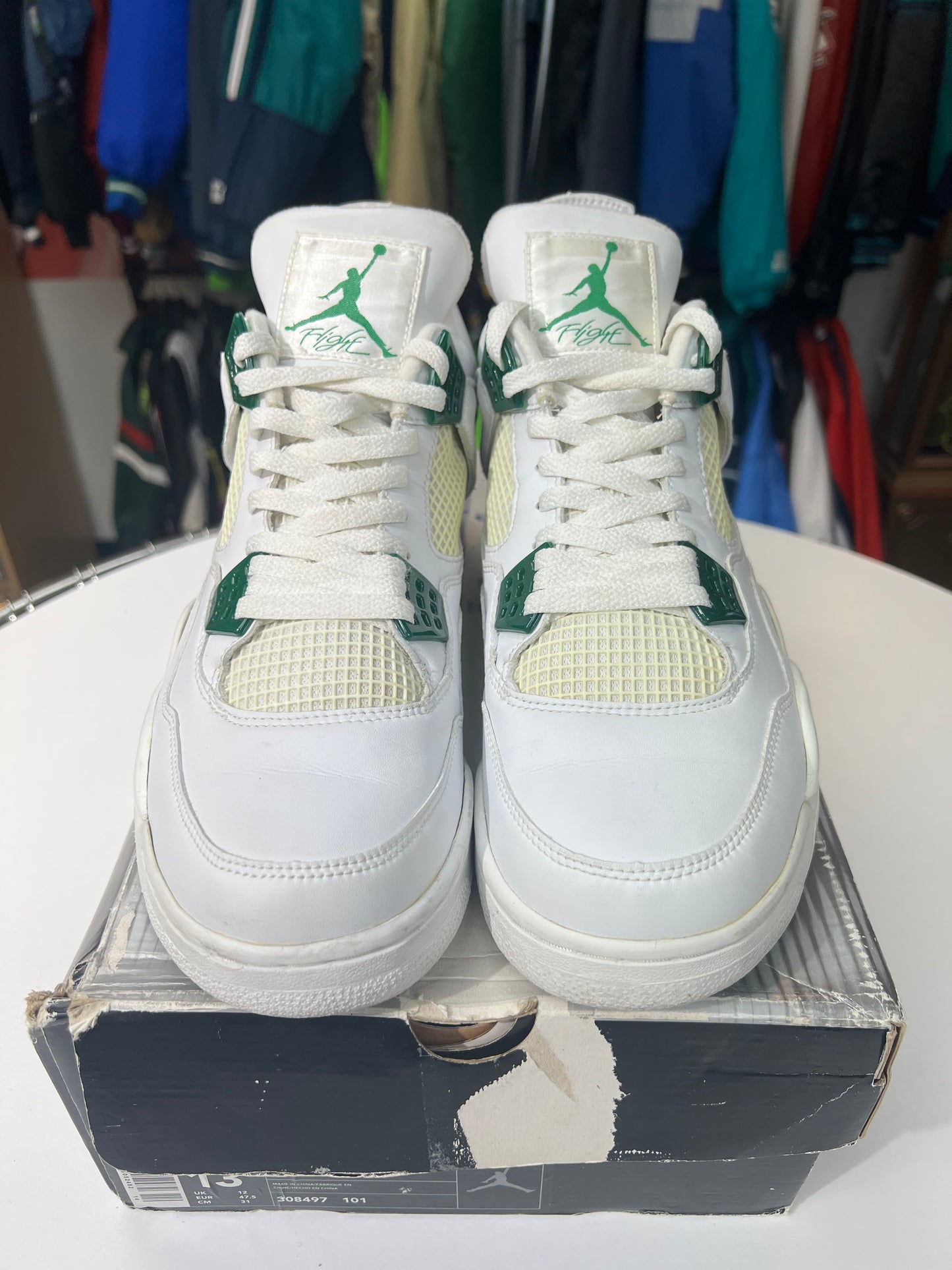 Preowned Jordan 4 Classic Green (2004)