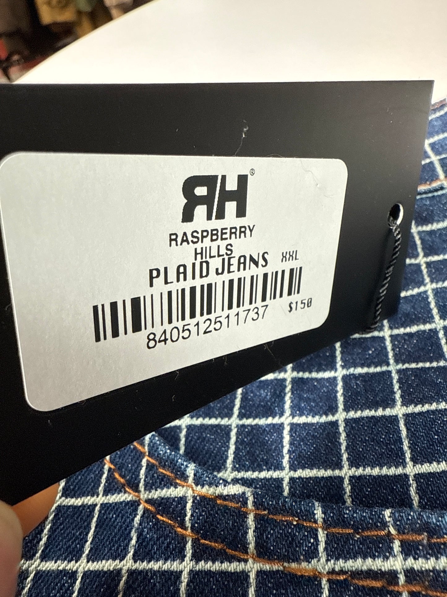 New GV Raspberry Hills Plaid Jeans