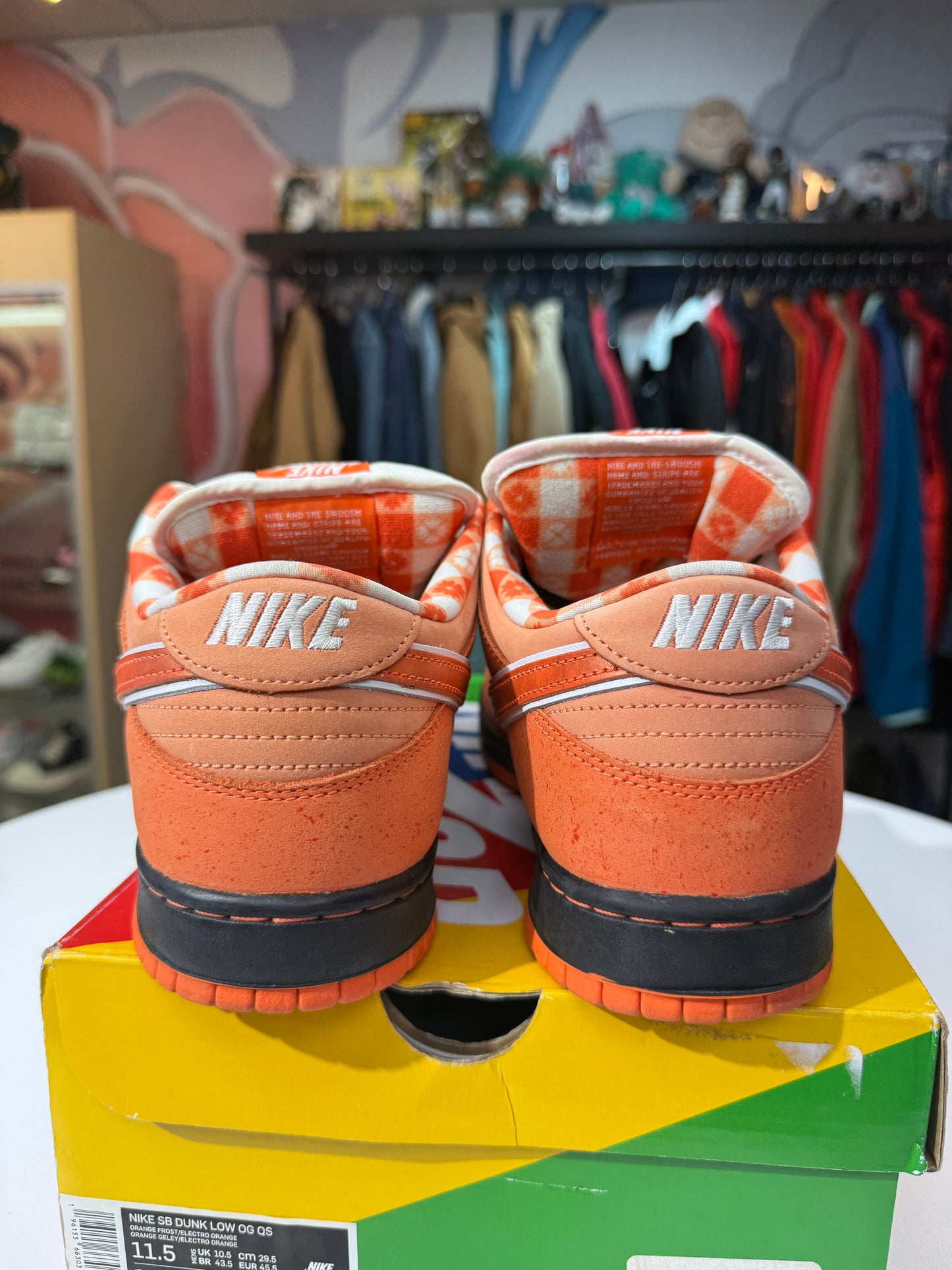 Preowned Orange Lobster Nike SB Dunk Low