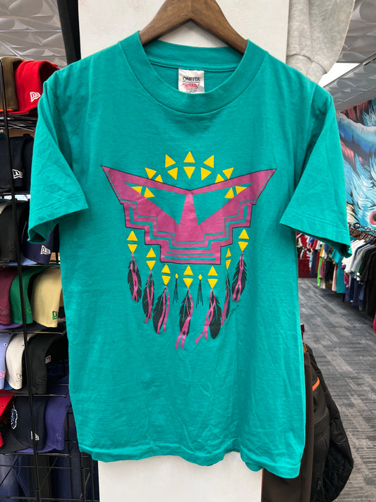 Vintage “Starfeather” Turquoise Tee
