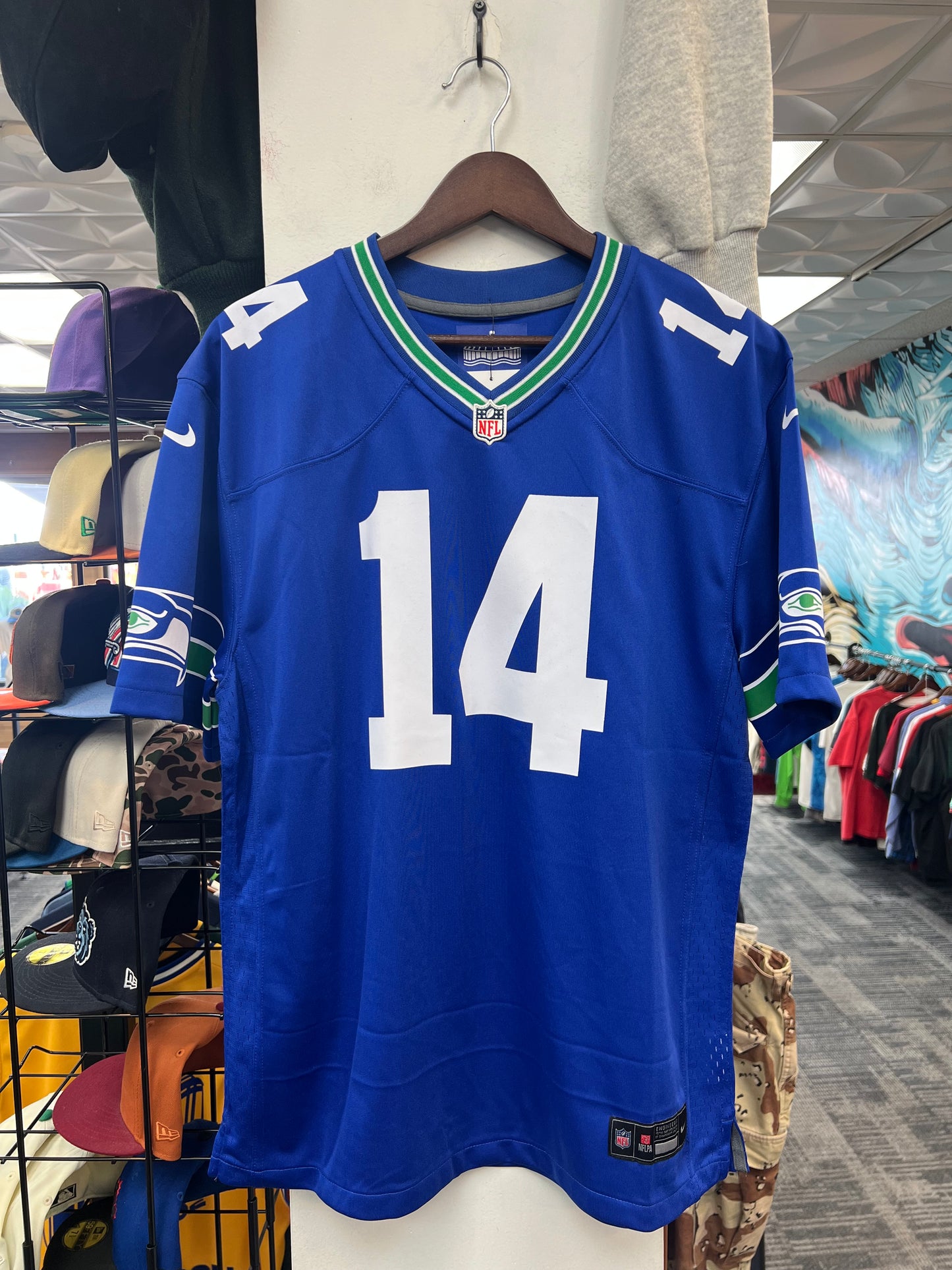 New Nike Seahawks Sam Darnold Throwback Jersey