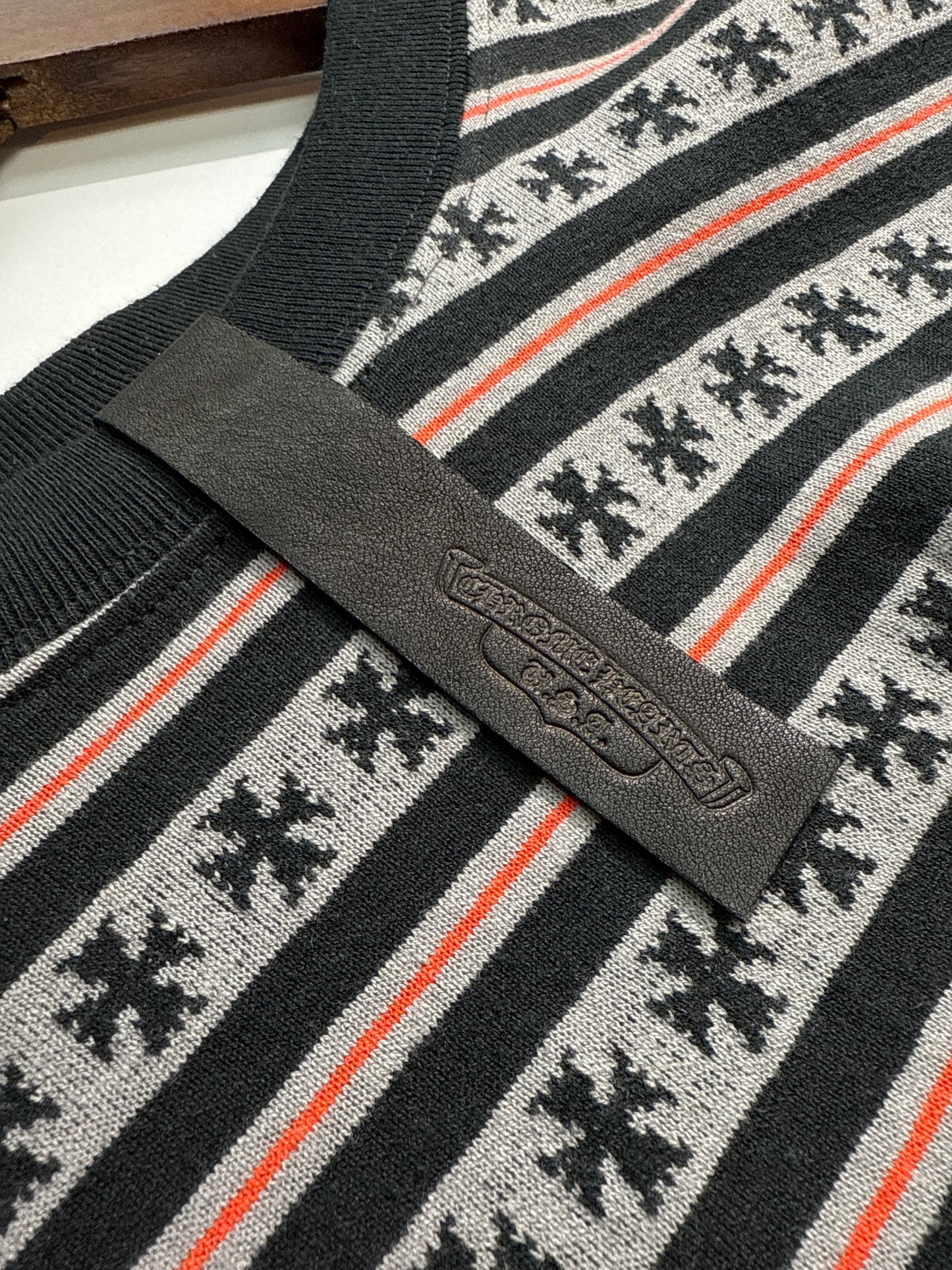 Chrome Hearts Matty Boy Chomper Stripe Tee