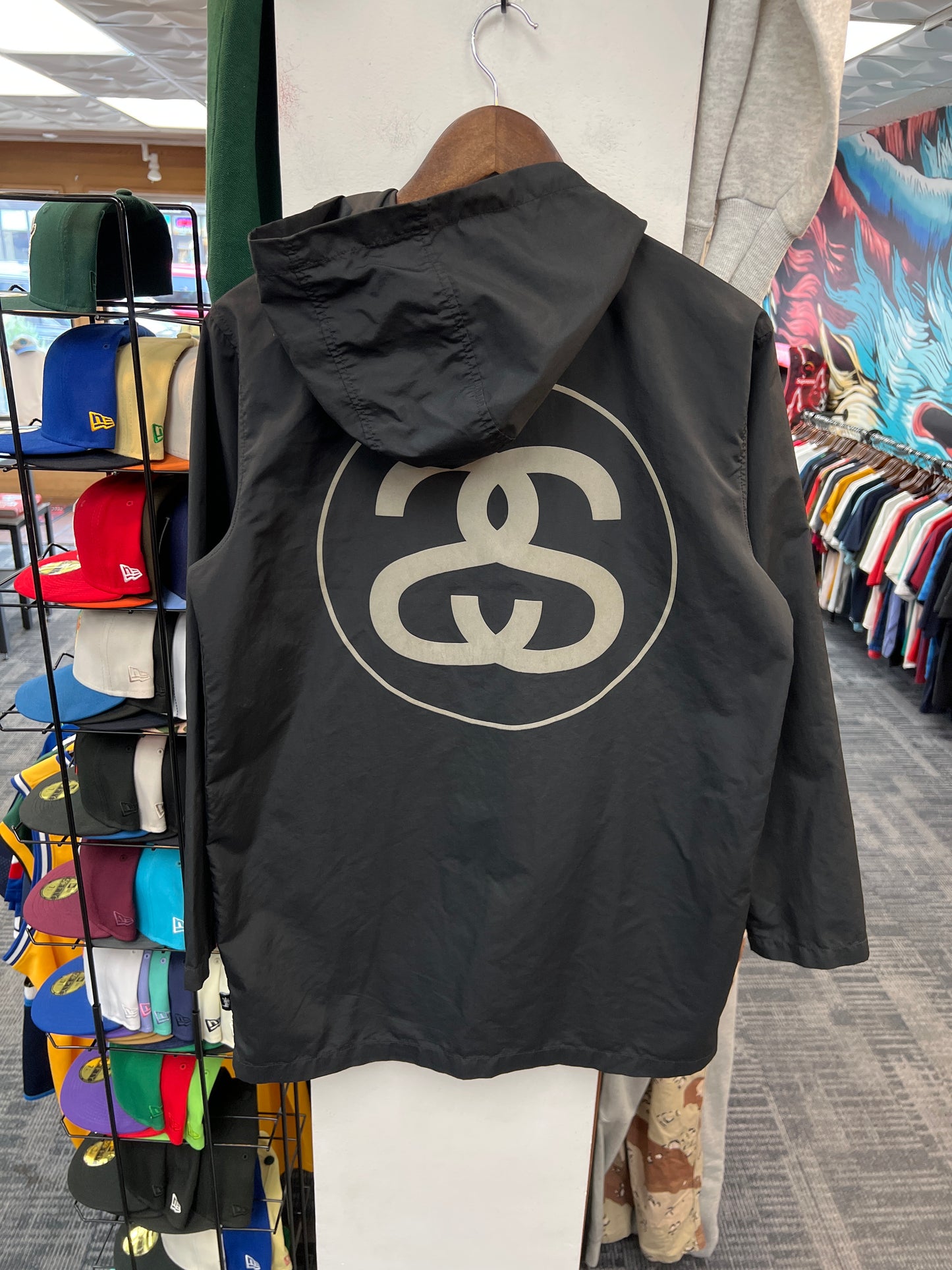 Stussy Windbreaker Coach Jacket SS Back Logo