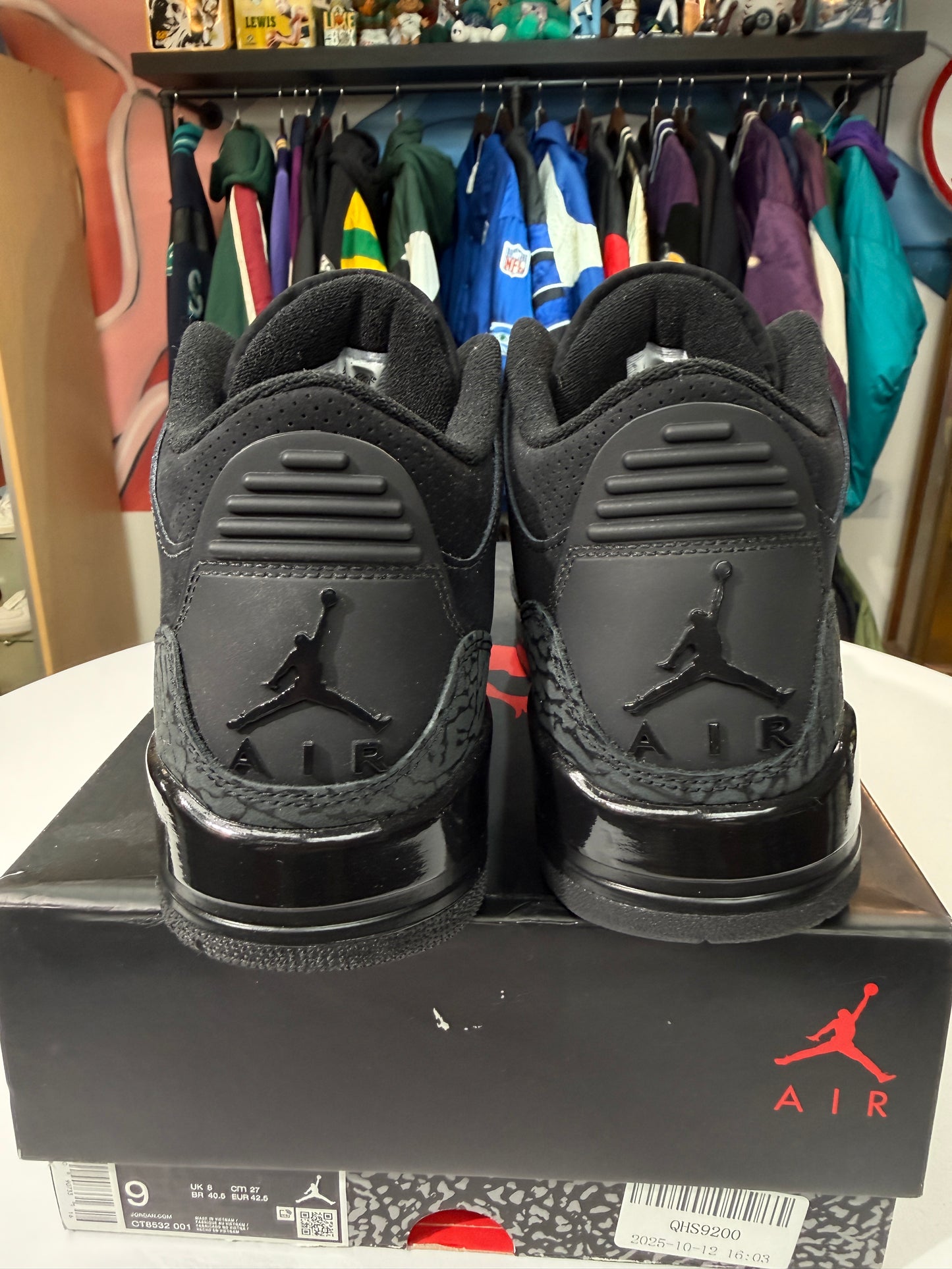 Preowned Black Cat Jordan 3 (2025)