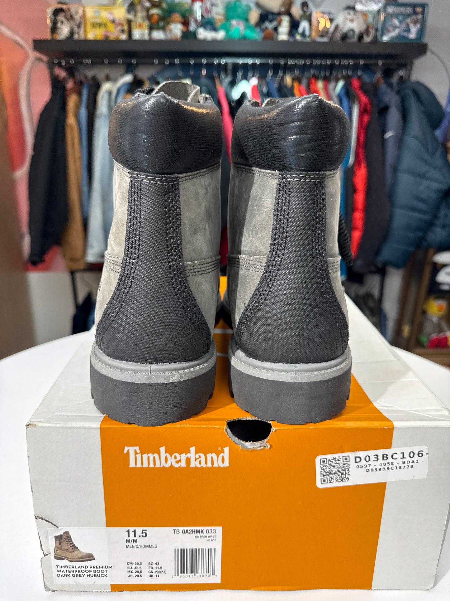 New Timberland Premium 6-Inch Boot Dark Grey
