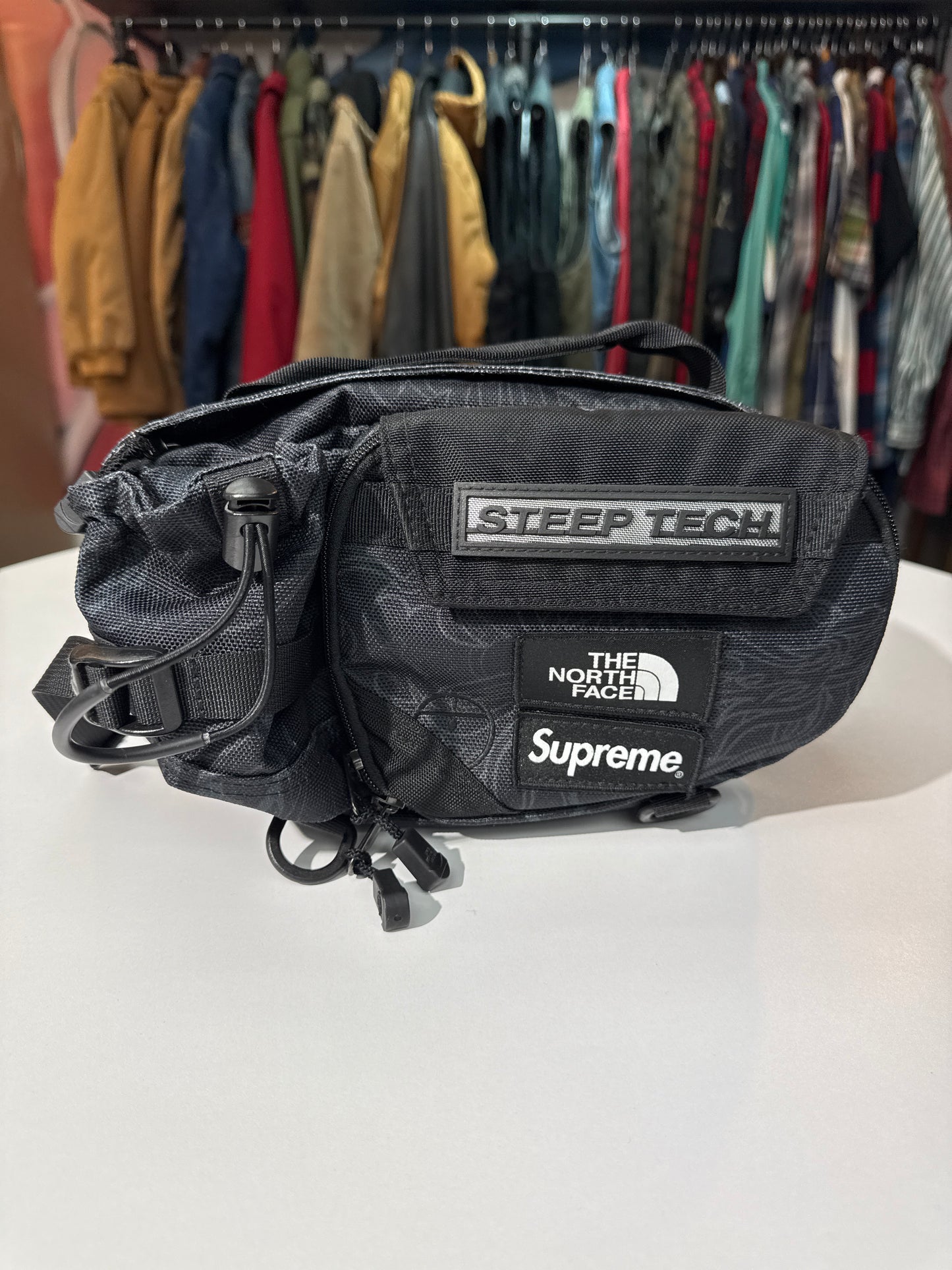Supreme x The North Face Steep Tech Waist Bag Black Dragon