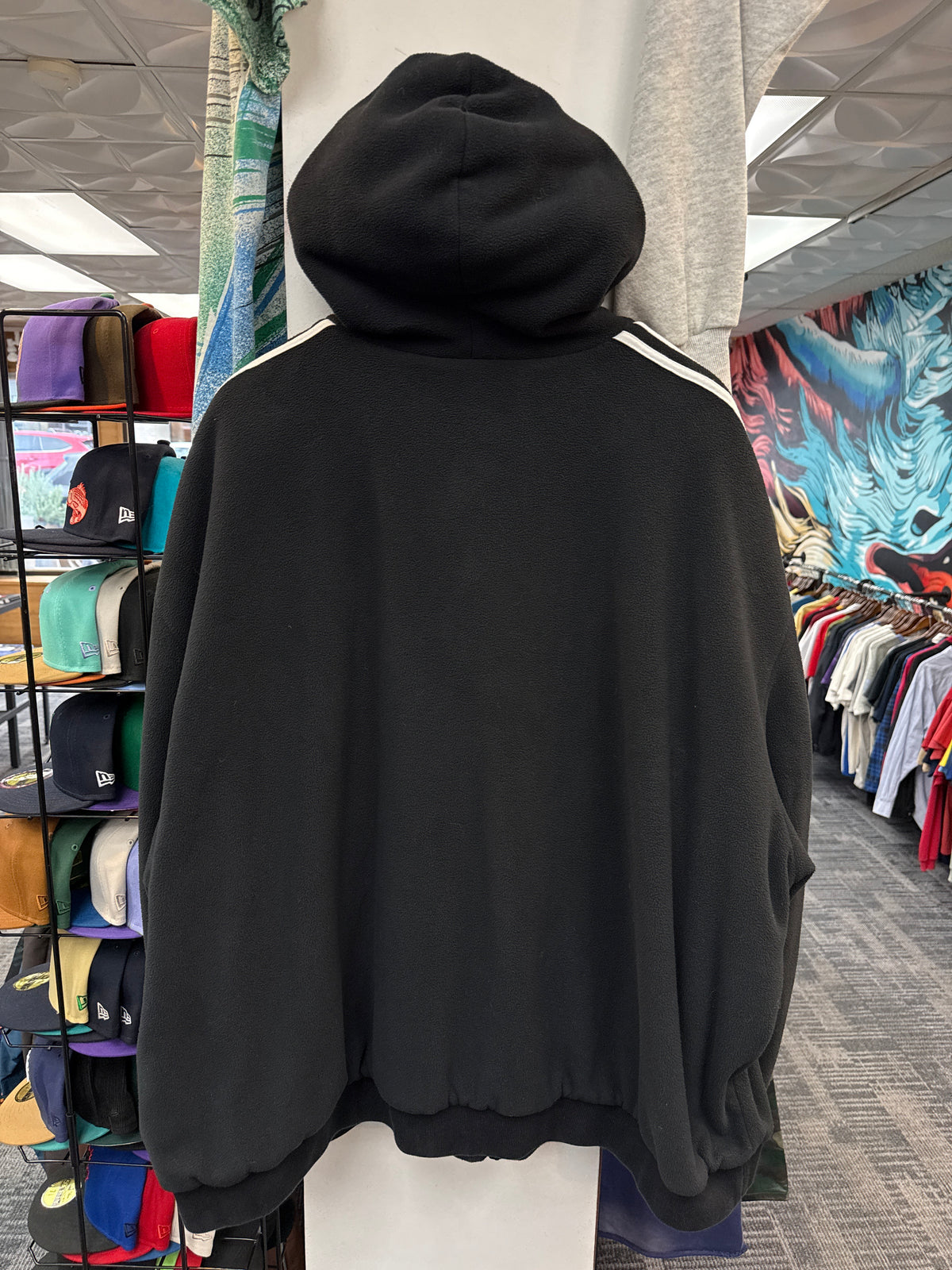 Balenciaga x Adidas Fleece Zip Up Hoodie
