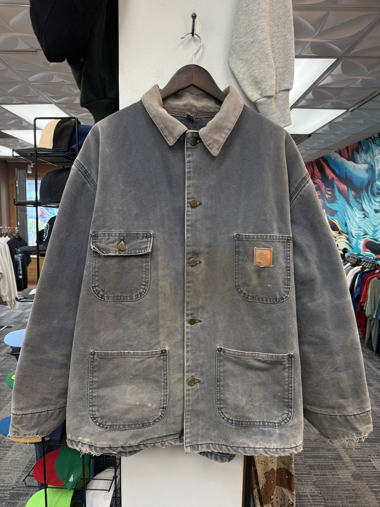 Vintage Grey Carhartt Chore Jacket
