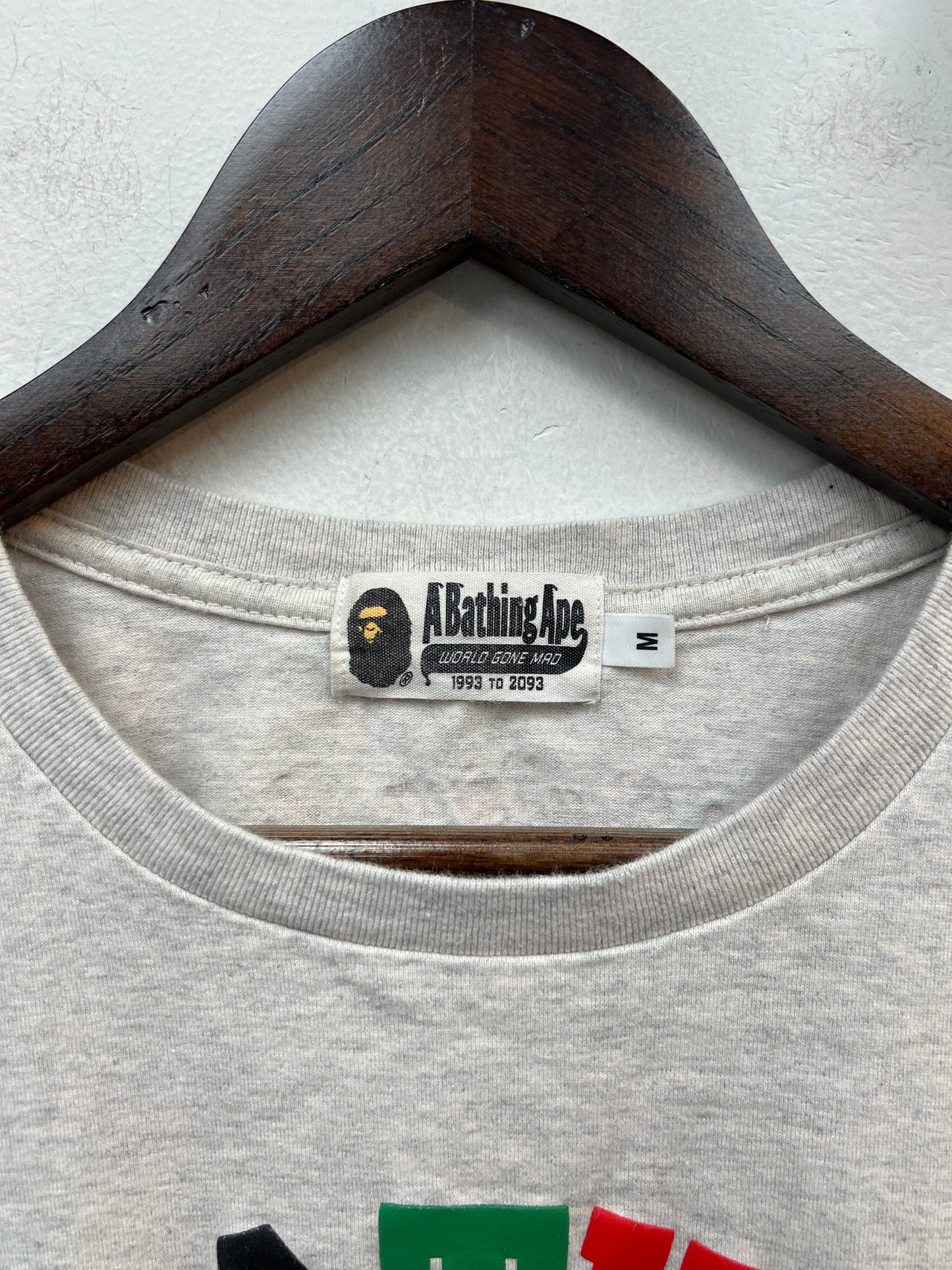 Bape Colors College Tee Grey
