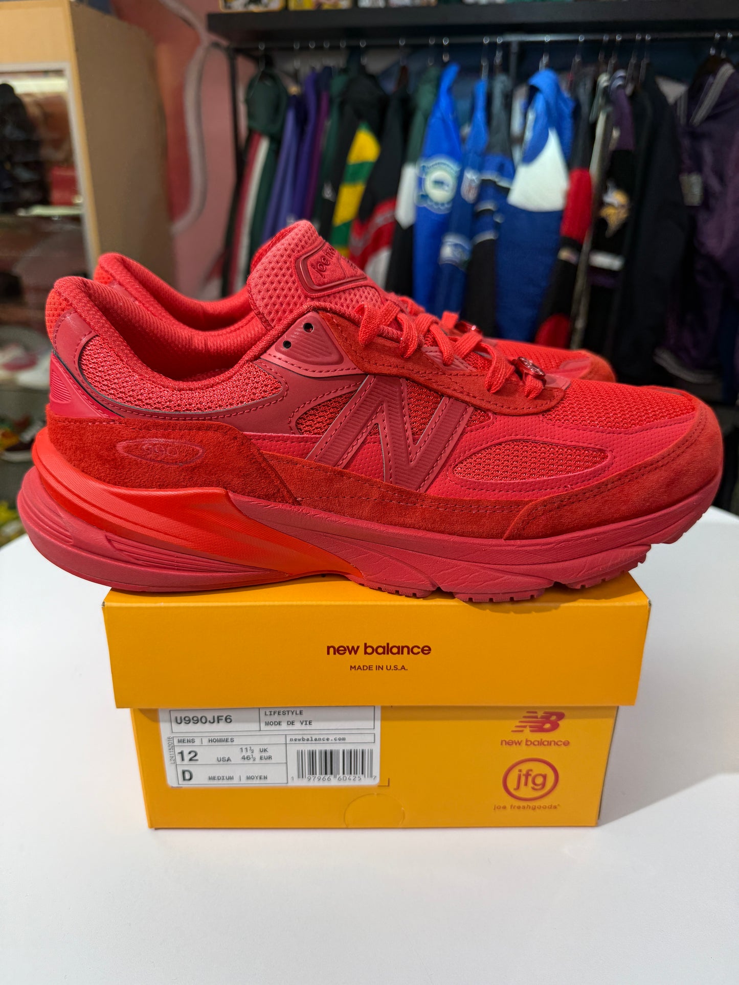 Preowned Joe Freshgoods Paris Red New Balance 990v6